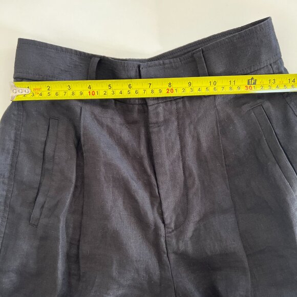 Everlane The Linen Way-High Drape Pant / wide leg trousers / black / size 2 - Picture 7 of 11